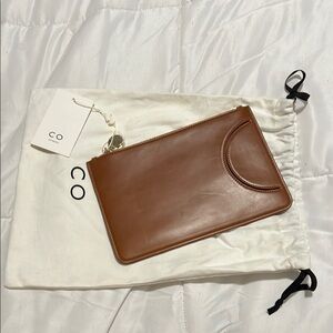 CO Brown Leather Clutch